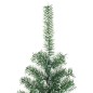 Árvore de Natal artificial c/ flocos de neve 150 cm verde