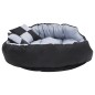 Almofadão p/ cães reversível e lavável 110x80x23 cm cinza/preto