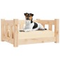 Cama para cães 55,5x45,5x28 cm madeira de pinho maciça