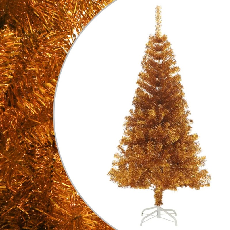 Árvore de Natal artificial com suporte 150 cm PET dourado-Árvores de Natal-Home Retail