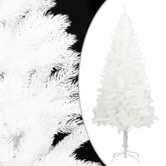 Árvore de Natal artificial agulhas realistas 120 cm branco