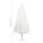 Árvore de Natal artificial agulhas realistas 120 cm branco