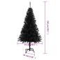 Árvore de Natal artificial com suporte 150 cm PVC preto