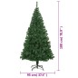 Árvore de Natal artificial com ramos grossos 180 cm PVC verde