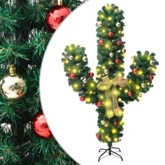 Cato de Natal com suporte e LEDs PVC 150 cm verde