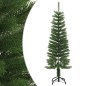 Árvore de Natal artificial fina com suporte PE 120 cm