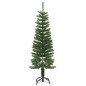 Árvore de Natal artificial fina com suporte PE 120 cm