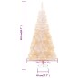 Árvore Natal artificial + pontas iridescentes 210 cm PVC branco