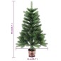 Árvore de Natal artificial agulhas realistas 90 cm verde