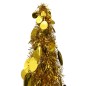 Árvore de Natal pop-up artificial 120 cm PET dourado