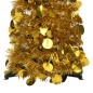 Árvore de Natal pop-up artificial 120 cm PET dourado