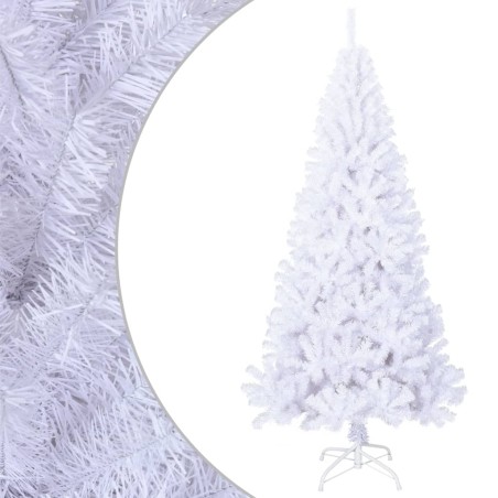 Árvore de Natal artificial com ramos grossos 240 cm PVC branco