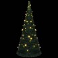 Árvore Natal pop-up artificial pré-iluminada 210 cm verde