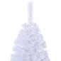 Árvore de Natal artificial com ramos grossos 240 cm PVC branco