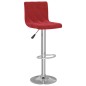 Bancos de bar 2 pcs veludo vermelho tinto