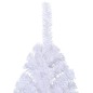 Meia árvore de Natal artificial com suporte 240 cm PVC branco