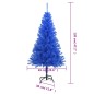 Árvore de Natal artificial com suporte 120 cm PVC azul