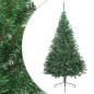 Meia árvore de Natal artificial com suporte 240 cm PVC verde