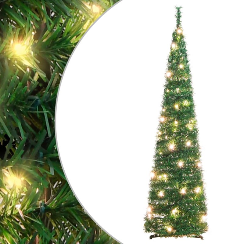 Árvore de Natal artificial pop-up c/ 50 luzes LED 120 cm verde-Árvores de Natal-Home Retail