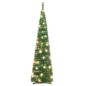 Árvore de Natal artificial pop-up c/ 50 luzes LED 120 cm verde