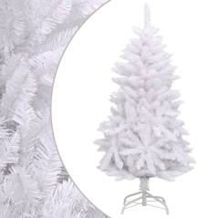 Árvore de Natal artificial articulada com suporte 150 cm branco