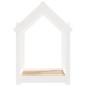 Cama para cães 61 x 50 x 70 cm madeira de pinho maciça branco