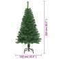 Árvore de Natal artificial com ramos grossos 210 cm PVC verde