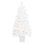 Árvore de Natal artificial agulhas realistas 90 cm branco