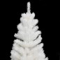 Árvore de Natal artificial agulhas realistas 90 cm branco