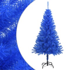 Árvore de Natal artificial com suporte 150 cm PVC azul