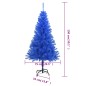 Árvore de Natal artificial com suporte 150 cm PVC azul