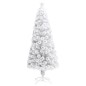 Árvore Natal artificial pré-iluminada 180 cm fibra ótica branco