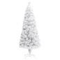 Árvore Natal artificial pré-iluminada 240 cm fibra ótica branco