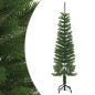 Árvore de Natal artificial fina com suporte PE 150 cm