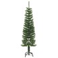 Árvore de Natal artificial fina com suporte PE 150 cm