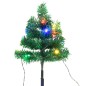 Árvores de Natal de caminho 6 pcs 45 cm PVC luzes LED multicor