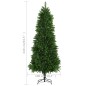 Árvore de Natal artificial agulhas realistas 240 cm verde