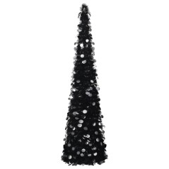 Árvore de Natal pop-up artificial 180 cm PET preto