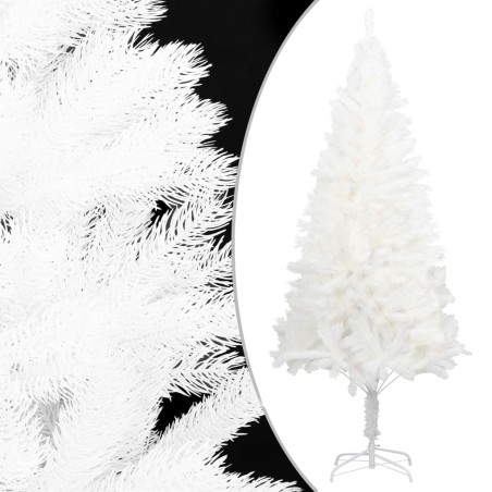 Árvore de Natal artificial agulhas realistas 240 cm branco