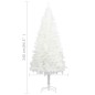 Árvore de Natal artificial agulhas realistas 240 cm branco