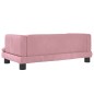 Cama para cães 80x45x30 cm veludo rosa