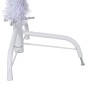 Meia árvore de Natal artificial com suporte 150 cm PVC branco