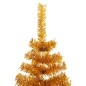 Árvore de Natal artificial com suporte 240 cm PET dourado