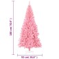 Árvore de Natal artificial com suporte 180 cm PVC rosa