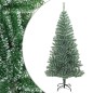 Árvore de Natal artificial c/ flocos de neve 210 cm verde