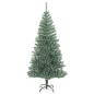 Árvore de Natal artificial c/ flocos de neve 210 cm verde