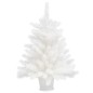 Árvore de Natal artificial agulhas realistas 65 cm branco