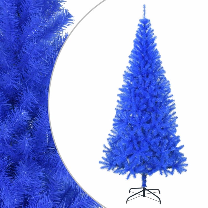 Árvore de Natal artificial com suporte 180 cm PVC azul-Árvores de Natal-Home Retail