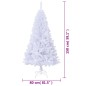 Árvore de Natal artificial com ramos grossos 150 cm PVC branco