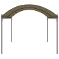 Gazebo 4x3x2,6 m 180 g/m² cinzento-acastanhado